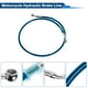 thumbnail image 5 of Manguera de aceite de freno de embrague para motocicleta de 90 cm con trenzado de nylon y acero inoxidable PU, línea de freno hidráulico para motocicletas y bicicletas de tierra, azul, 5 of 6