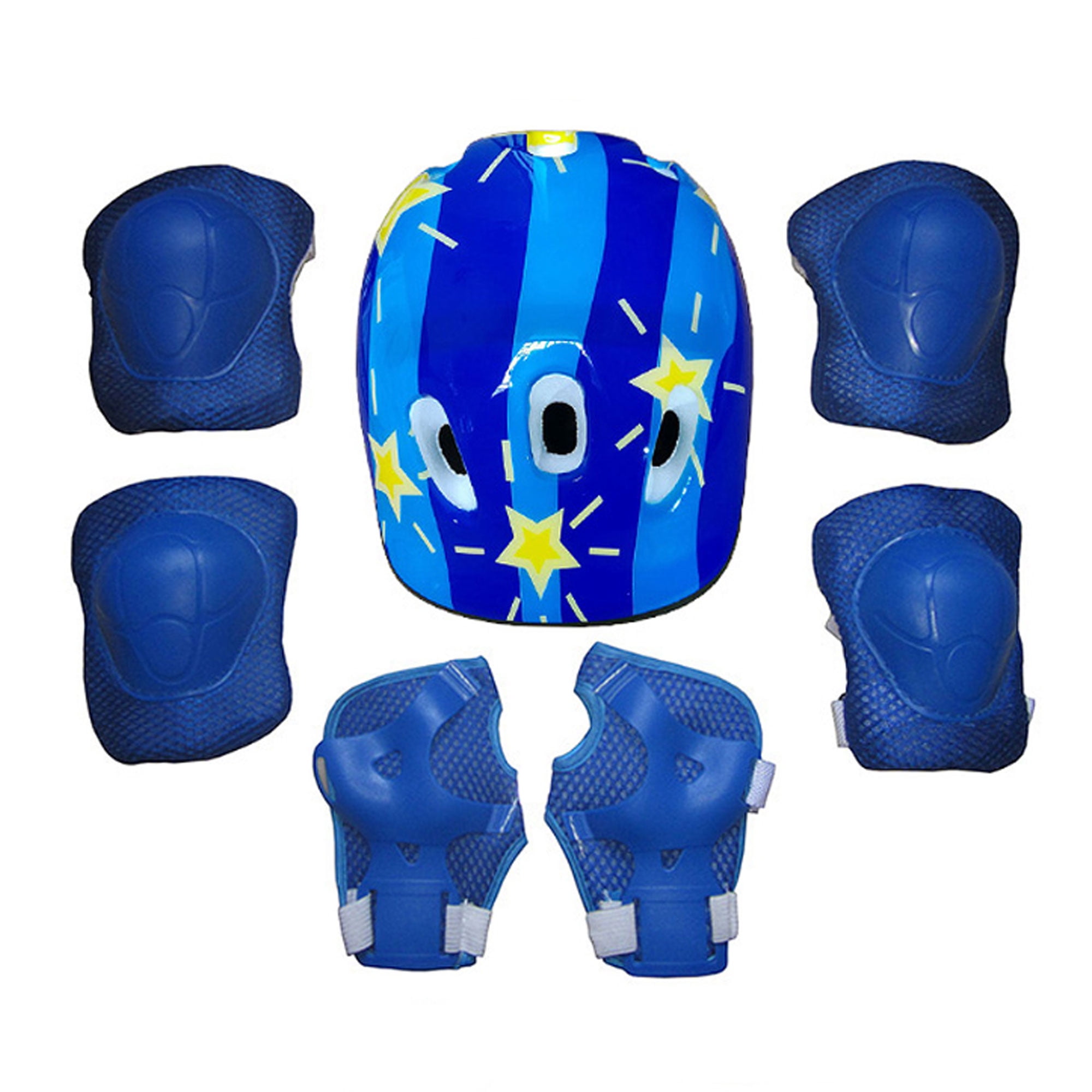 7Pcs Set Helmet Knee Elbow Adult Teens Kids Skateboard Safety Protective Gear