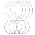 thumbnail image 1 of Miangastore Metal Hoops Silver 8Pcs 7.9In Diameter, 1 of 9