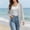 White, variant on WIZUTIZ Women's V Neck Button Down Cardigan Lightweight Breathable Long Sleeve Sun Protection Tops