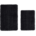 thumbnail image 3 of Yafa Home Fashion Solid Black Microfiber Bath Rug Set, (2 Count), 3 of 6