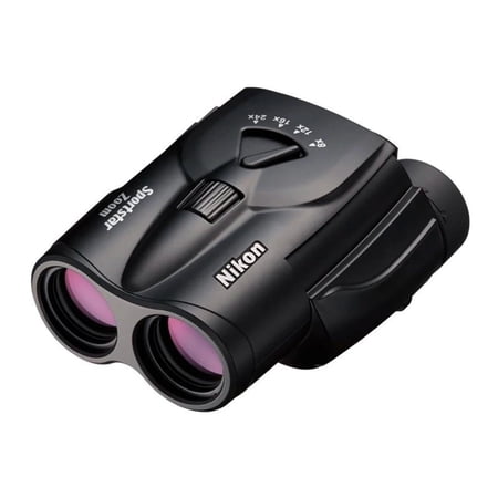Restored Nikon Sportstar Zoom 8-24×25 Compact Binoculars with Multi-Coated Lenses and Porro Prism Optics (Black) (Refurbished)