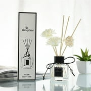 Apmemiss Clearance Refillable Clear Round Glass Diffuser Bottles Diffuser Jars Containers Fragrance Accessories Use for DIY Replacement Reed Diffuser Sticks Sets Essential Oils Crafts Decor
