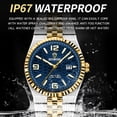 thumbnail image 3 of Mens Watches Stainless Steel Waterproof Analog Quartz Watch for Men with Date  Fashion Wristwatch, 3 of 5