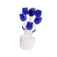 thumbnail image 4 of Figuras decorativas de rosas de cristal, colección realista, decoración del hogar para Navidad. azul, 4 of 9