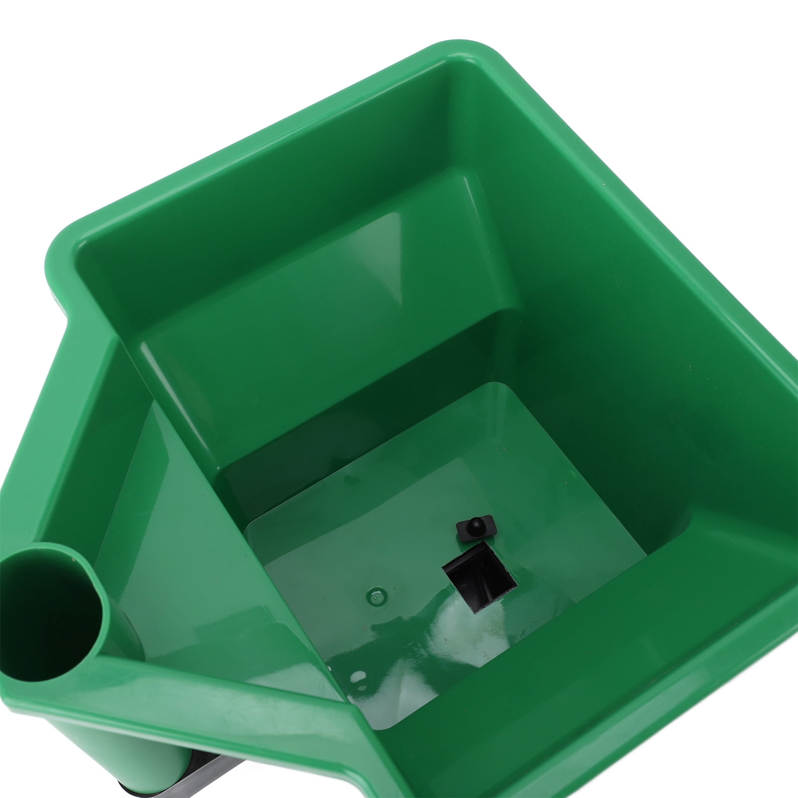 NFTIGB Hand Spreader 3L Capacity Small Manual Handheld Broadcast Spreader for Fertilizer Salt and Seeds Green (9.4 in / 24 cm)