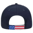 thumbnail image 3 of 6 Panel Low Profile American Flag Patriot USA Baseball Cap, Navy, 3 of 3
