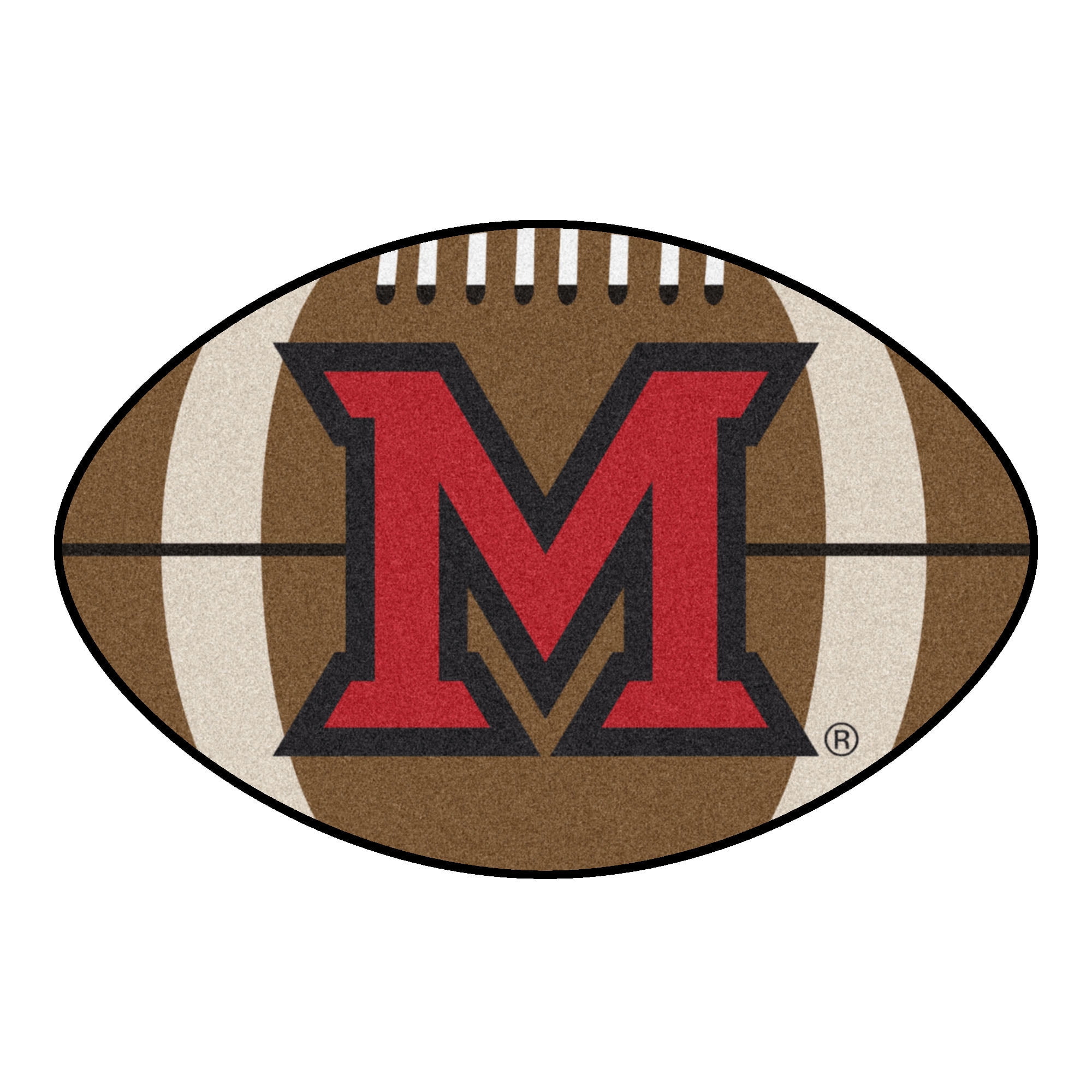 Miami (OH) Football Rug 20.5"x32.5"