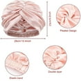 thumbnail image 6 of MEGICOT 100% Mulberry Silk Double Layer Sleep Cap with Elastic Band, Hair Care Bonnet for Natural Hair Curly Hair, 6 of 9