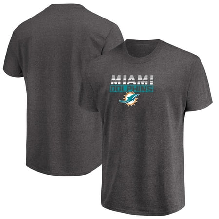 Men's Majestic Heathered Charcoal Miami Dolphins Come Into Play (Miami Dolphins Best Quarterback)