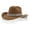 Brown, variant on Angala Stylish Cowboy Hat For Women And Men Western Hat With Large Round Gemstone Fringe Rhinestone Decorations For Parties And Events Cozy Stylish Basic Cowboy