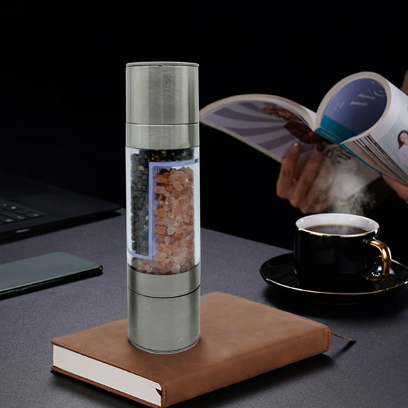 Tarmeek Kitchen Utensils & Gadgets Condiment Grinder Steel Convertibl Coarseness Creative Mini Portable Kitchen Seasoning Bottle Pepper Double Head Seasoning Bottle