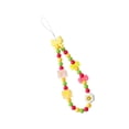 thumbnail image 2 of Bunblic Beaded Phone Lanyard Cute Bracelet Keychain Stylish Phone Chain Strap Multipurpose Decorative Key Chains Keyring Bangle Chain Yellow Bow, 2 of 8
