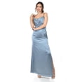 thumbnail image 1 of Vestido de escote drapeado Roman Fashion /Juvenil, 2005 (Azul claro) azul 2X, 1 of 5