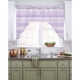 thumbnail image 2 of Purple Stripe Kitchen Curtains Swag Valance for Windows/Bathroom/Cafe, Abstract Art Modern Vertical Striped Rod Pocket Drape Panel Swag Curtain Valance for Bedroom/Living Room 55''x36'', 2 of 6