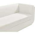 thumbnail image 5 of Meridian Furniture Kimora Cream Linen Textured Fabric Loveseat, 5 of 13