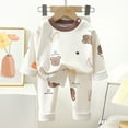 thumbnail image 4 of Odeerbi 0-13 Años Pijamas de Algodón Para Niños Con Mangas Largas Y Pantalones Con Estampados Dos Piezas Pijama de Dos Piezas Acondicionador de Ropa Para Dormir, 4 of 5