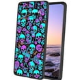 thumbnail image 1 of Compatible with Samsung Galaxy S10+ Plus Phone Case, Horror-Black-Witchy-Neon-Skulls-10 Case Silicone Protective for Teen Girl Boy Case for Samsung Galaxy S10+ Plus, 1 of 1