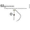 thumbnail image 4 of Speravity Sensor de nivel de combustible de agua RV de acero inoxidable, reemplazo desmontable, anticorrosivo, a prueba de golpes, 5 orificios, Bombillas para automóviles, 4 of 6