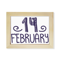 thumbnail image 1 of 14 de febrero amor cito handwrite Escritorio de madera Arte Pintura 6x8 pulgadas marco de foto foto, 1 of 4