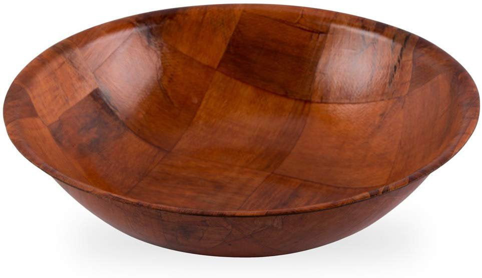 Winware by Winco Woven Wooden Salad Bowl Size 10" x 2-5/8" 