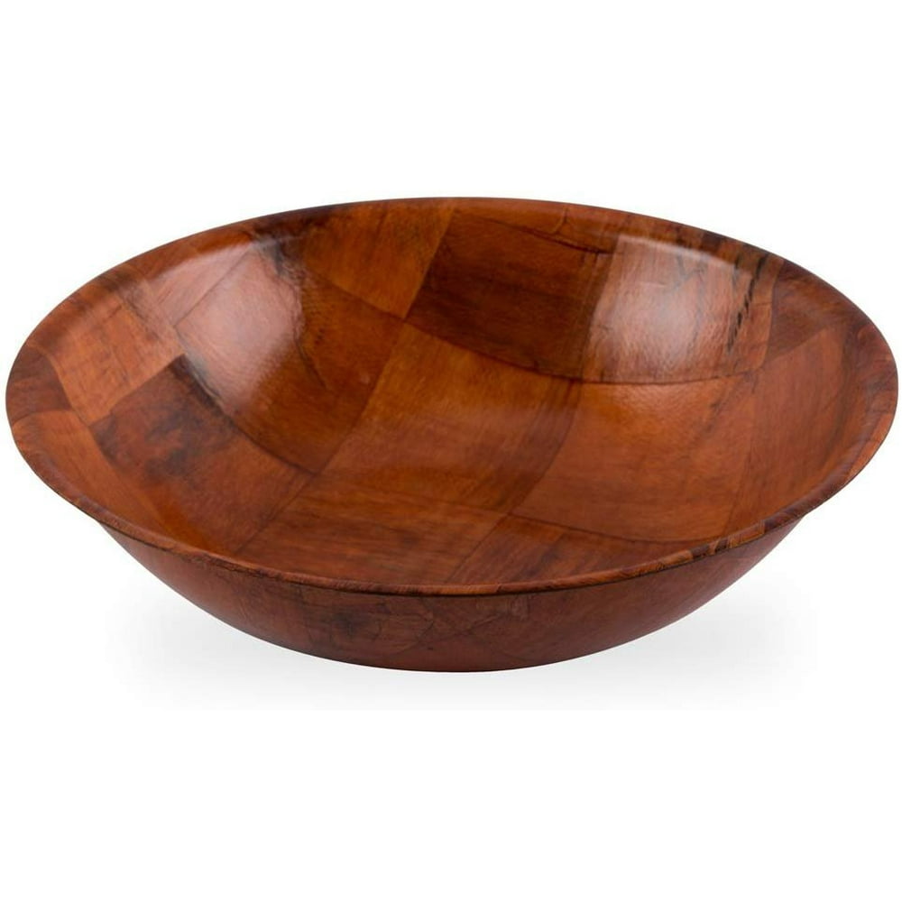 Woven Wood Salad Bowl by Winco