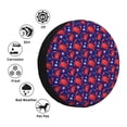 thumbnail image 4 of Zufioo Cute Crabs Print Car Tire Dust Cover, Adjustable Tire Protector Cover Anti-UV, Car Accessories for Trucks, SUVs, Vans-16 inch, 4 of 6