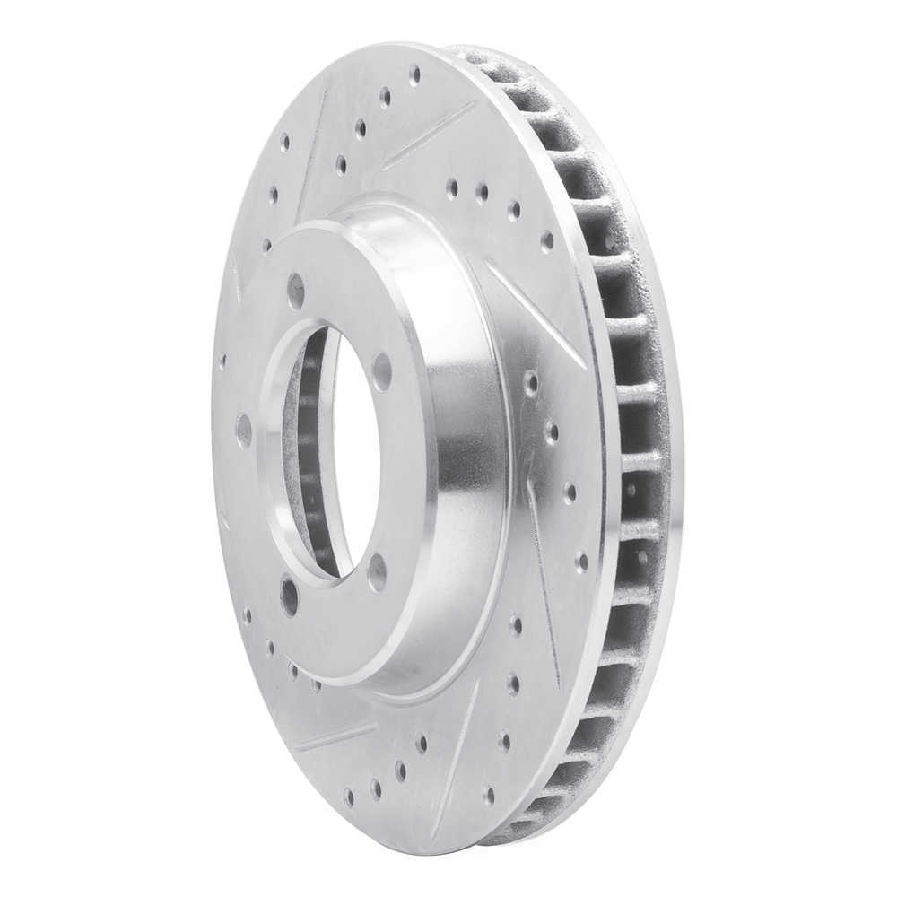 Dynamic Friction Company 631-47030L DFC Brake Rotor - Drilled And Slotted - Silver