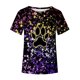 thumbnail image 4 of Liamobondopolis - Camiseta con estampado de pata para mujer, camisetas de manga corta con estampado de pata para mamá de perro, 4 of 5