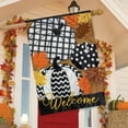 thumbnail image 4 of Briarwood Lane Fall Patterned Pumpkins Burlap House Flag, 4 of 4