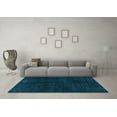 thumbnail image 3 of Ahgly Company Indoor Square Abstract Light Blue Modern Area Rugs, 7' Square, 3 of 4