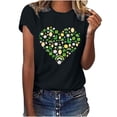 thumbnail image 1 of Camisetas con estampado del Día de San Patricio y cuello redondo para mujer, blusas femeninas cómodas a la moda, Tops Fridja bn877, 1 of 6