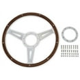 thumbnail image 3 of Scott Drake S1MS-3600-WG Cobra Style Wood & Aluminum 15" 9 Hole Steering Wheel, 3 of 7