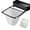 Black, variant on Nilnehc 6.69x9.45x1.57in Foldable Kitchen Sink Strainer, Suction Cup Food Catcher with 50 Mesh Bags,Light Yellow