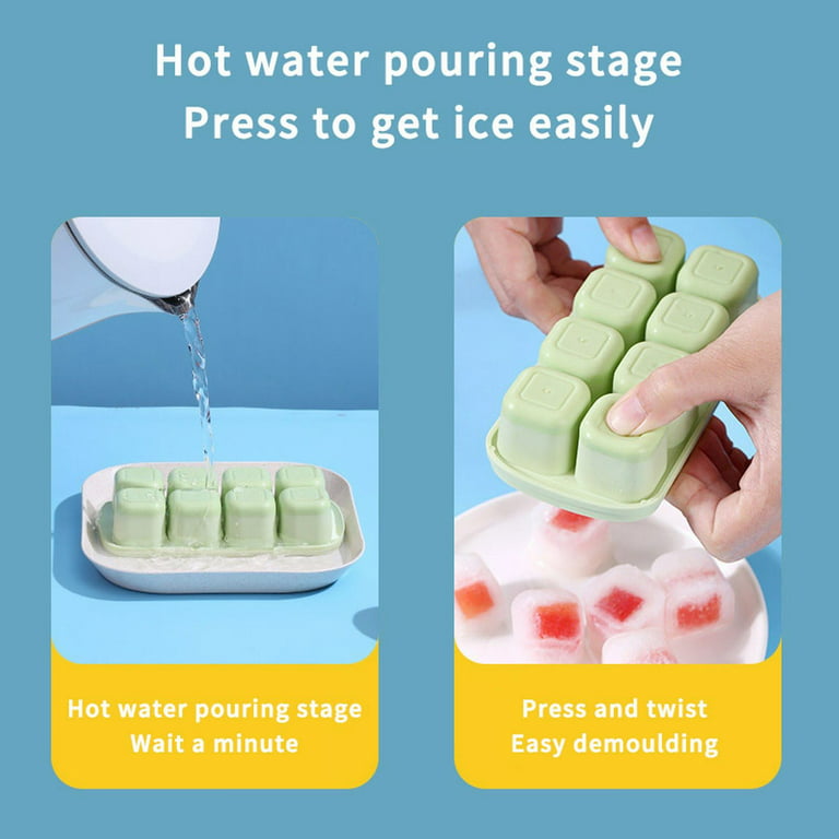 Pianpianzi Cookie Dough Freezer Tray Insulated Ice Storage Container Ice  Surrender Baking 11 Grids Jelly Fruit Chocolate Silicone Ice Cake Mould