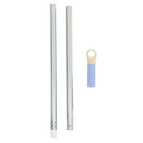 Masteelf 2 Sets  Two Sections Mop Rod Replacement Broom Stick Handle Grip Metal Broom Extension Pole for Floor Cleaning Household Mop Pole Mop Stick for Bathroom
