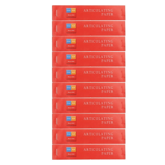 Papel para articular mordida, 400 piezas de papel para articular oral dental fino rojo Tiras de papel para mordida oral Resultados impresionantes