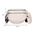thumbnail image 3 of Bolsa de pecho con múltiples bolsillos bandolera de cuero de PU informal con mini monedero para fiesta Ndcxsfigh Para Estrenar, 3 of 9