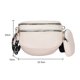 thumbnail image 3 of Cangurera Bolso Riñonera con varios bolsillos, riñonera de piel sintética informal, suave para fiesta (blanco), 3 of 9