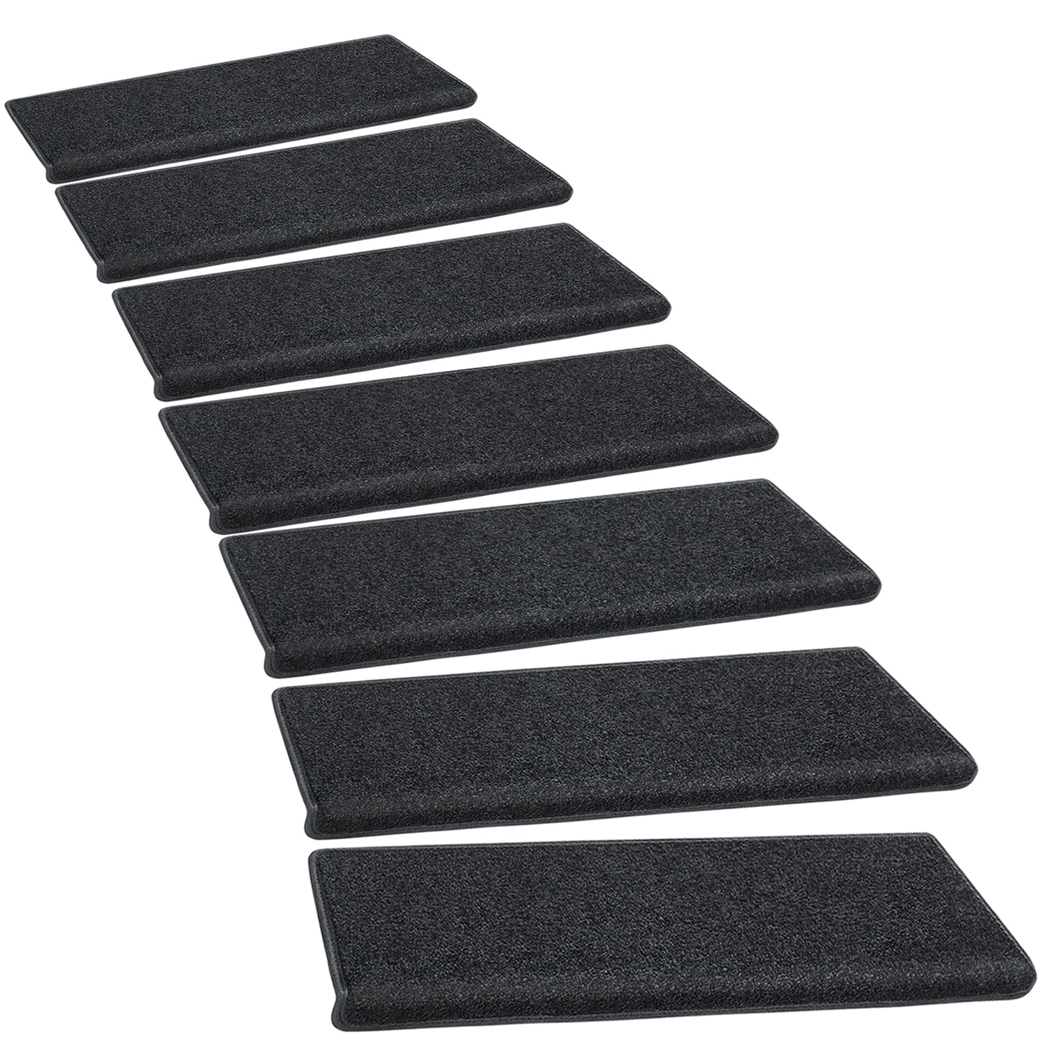 1PC Adhesive Stair Thread Mat Stair Cover Pads Rectangle Carpet Rug Pure Color 