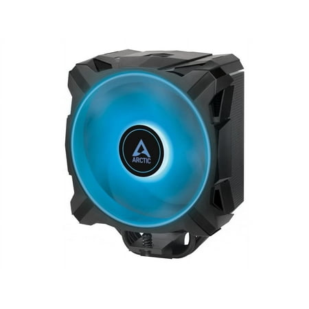 ARCTIC Freezer A35 RGB - Single Tower CPU Fan with RGB, AMD Specific, Pressure Optimized 120 mm P-Fan, 200-1700 RPM CPU Air Cooler, 4 Heat Pipes, incl. MX-5 Thermal Paste - Black