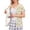 Earthy Yellow, variant on Women’s Pastel Floral Recovery Shirt, Front Open Hook and Loop Short Sleeve Top with Drain Pocket for Post-Surgery Care Blue XL