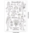 thumbnail image 2 of Shopping Lady Silicone Clear Stamps Transparent Stamps, 2 of 8