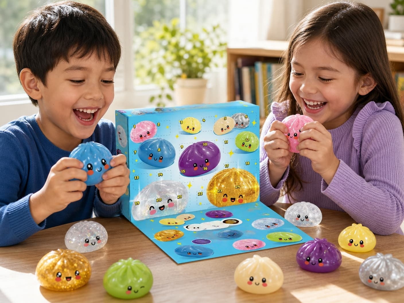 2026 Squishy Bun Bao Bun Mystery Advent Countdown Calendar (24 RANDOM Dumplings)