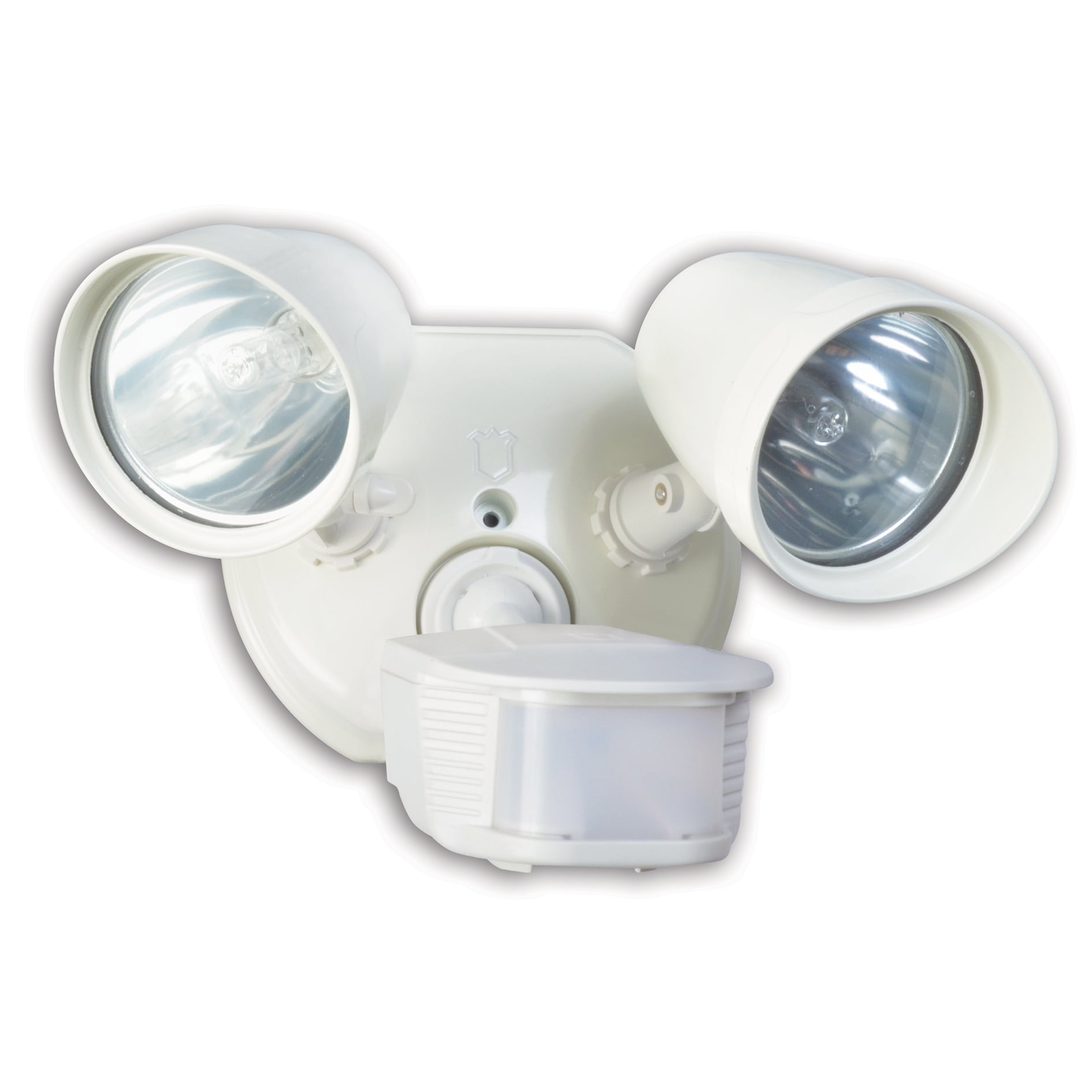 twin head security light