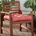 thumbnail image 3 of Greendale Home Fashions 20" x 20" Coral Outdoor Tufted Dining Seat Cushion, 3 of 8