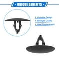 thumbnail image 3 of Unique Bargains 10 Pcs Hood Retainer Clip Compatible for Toyota for Lexus Durable Plastic Black Insulation Retainer Clip, 3 of 7