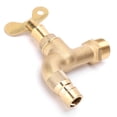 thumbnail image 1 of ANGGREK Single Handle Faucet,Water Faucet Forged Brass Single Handle In‑Wall Washing Machine Water‑Tap With G1/2in Thread,G1/2in Thread Faucet, 1 of 8