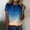 Sky Blue, variant on Womens Short Sleeve Tops Gradient Print Round Neck Workout Casual Tshirts Loose Fit Summer Tees 2026 Fashion
