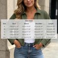 thumbnail image 3 of Enjoytime Cropped Jackets for Women Lapel Long Sleeve Button Down Shacket Fall Fashion Lightweight Trendy Casual Outerwear, 3 of 8